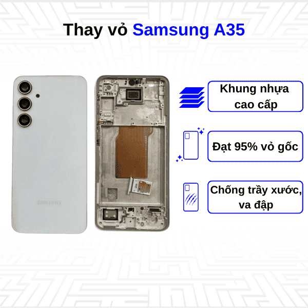 Thay vỏ Samsung Galaxy A35