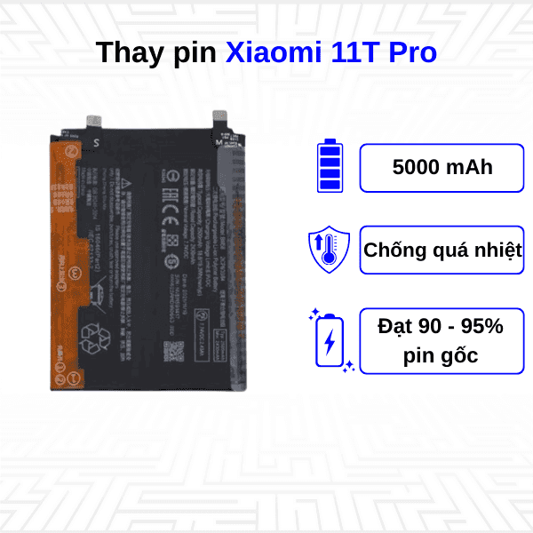 Thay pin điện thoại Xiaomi 11T Pro