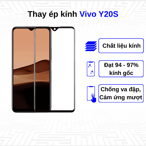 Ép kính màn hình Vivo Y20s