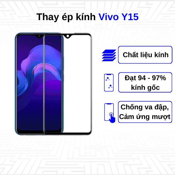 Ép kính màn hình Vivo Y15