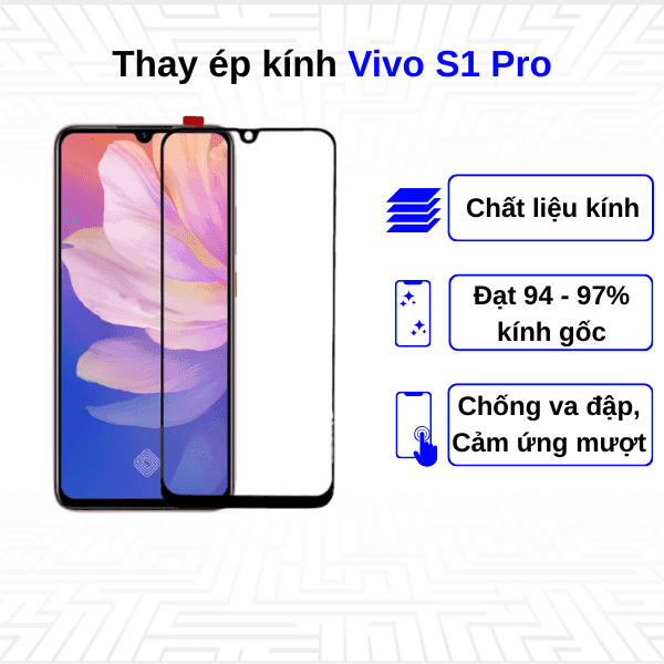 Ép kính màn hình Vivo S1 Pro