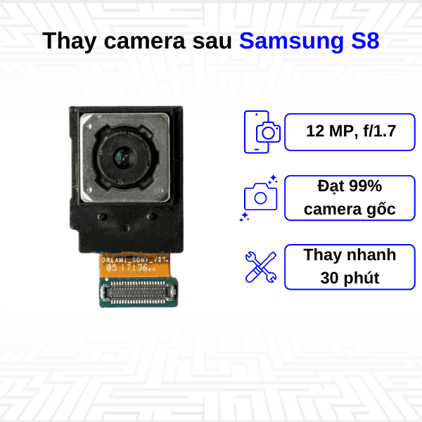 Thay Camera sau Samsung Galaxy S8