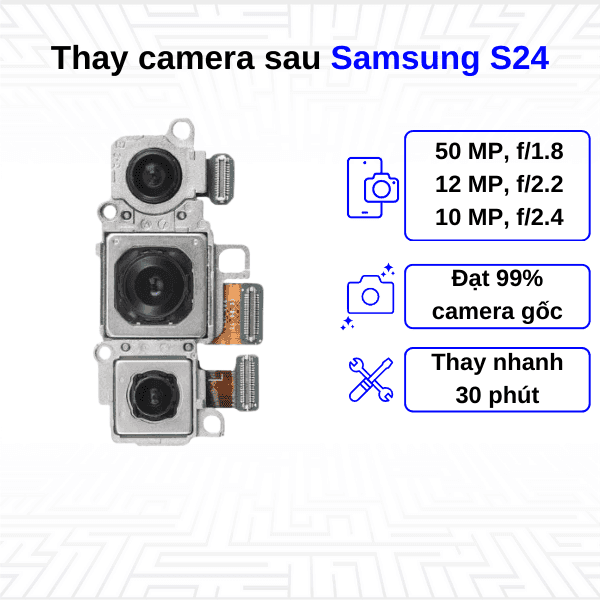Thay Camera sau Samsung Galaxy S24