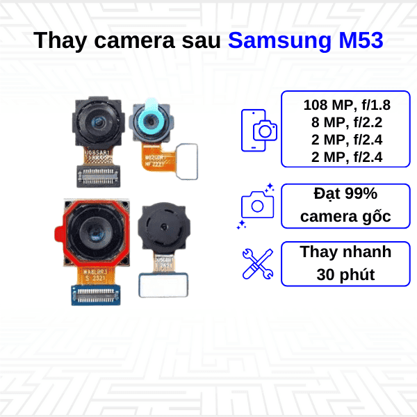 Thay Camera sau Samsung Galaxy M53