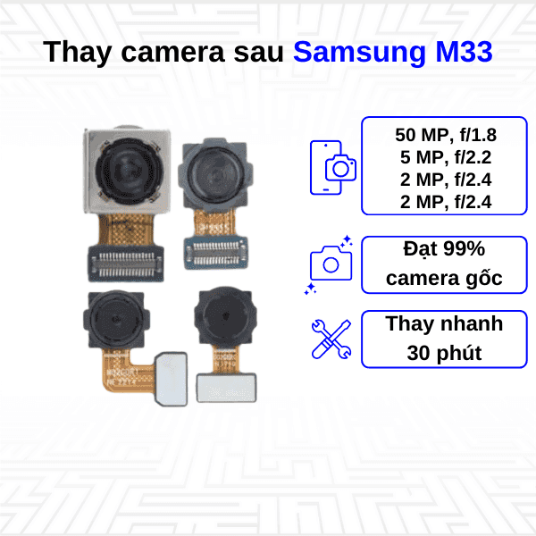 Thay Camera sau Samsung Galaxy M33