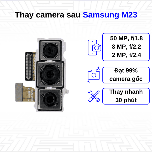Thay Camera sau Samsung Galaxy M23