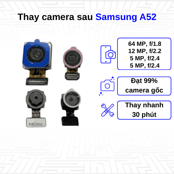 Thay Camera sau Samsung Galaxy A52