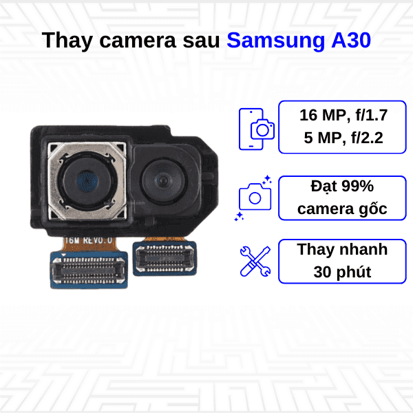 Thay Camera sau Samsung Galaxy A30
