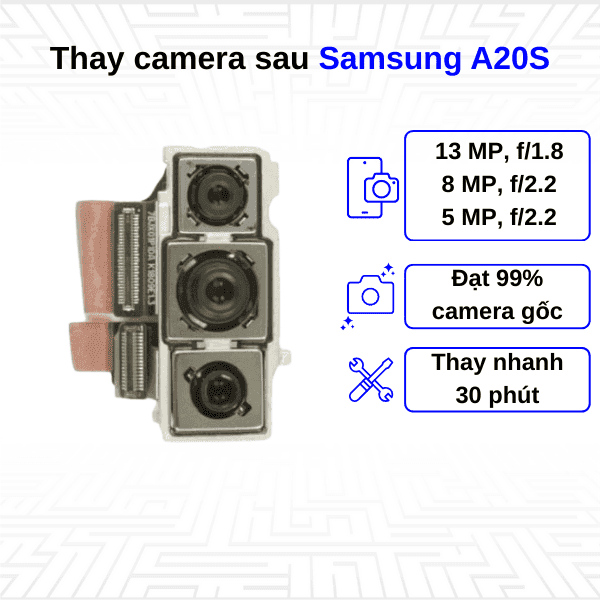 Thay Camera sau Samsung Galaxy A20S