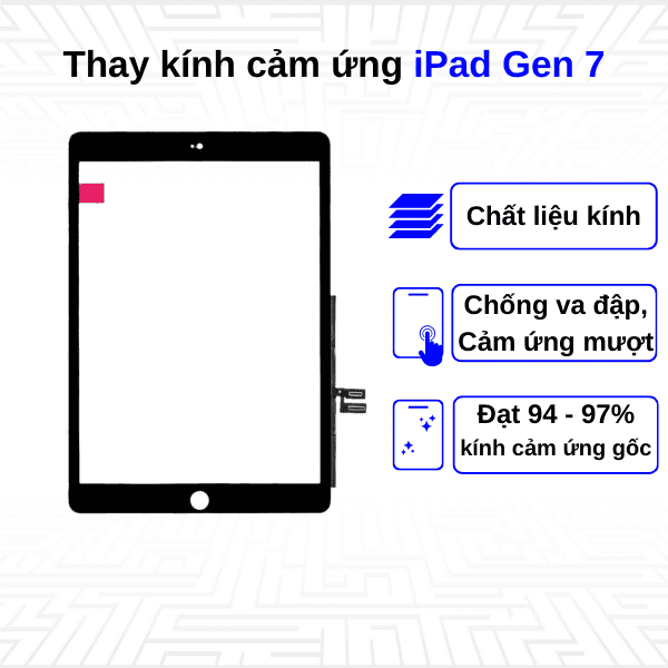 Thay kính cảm ứng iPad Gen 7