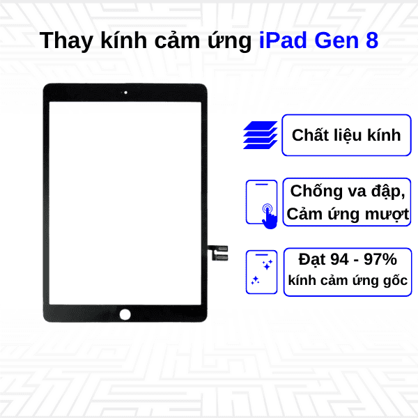Thay kính cảm ứng iPad Gen 8