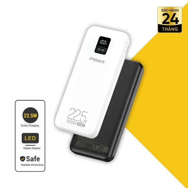 Pin Sạc Dự Phòng Pisen Quick Power Cube 22.5W 10000mAh