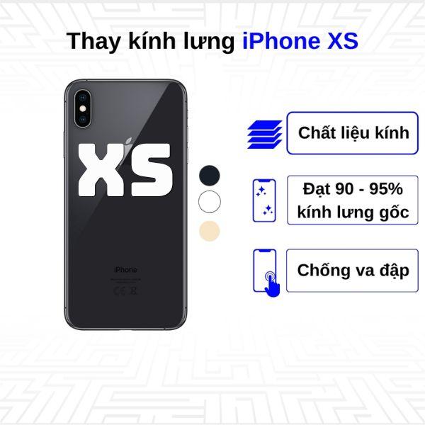 Thay kính lưng iPhone Xs